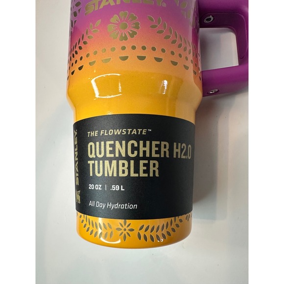 Stanley The Flowstate Quencher H2.0 Tumbler 20 Oz Sunset Cruise Tumbler w/ Straw - Picture 6 of 9